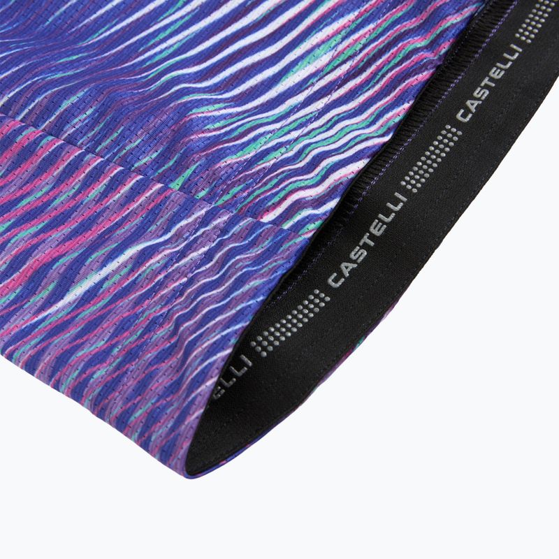 Női kerékpáros mez Castelli Cosmic Vortex multicolor ultraviolet rose 4
