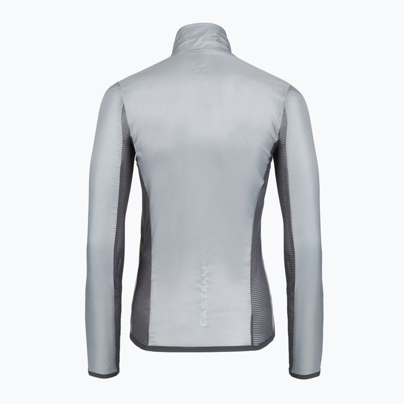 Női kerékpáros dzseki Castelli Aria Shell 2 In silver gray 2