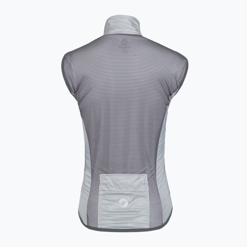 Női kerékpáros mellény Castelli Aria Shell 2 silver gray 2