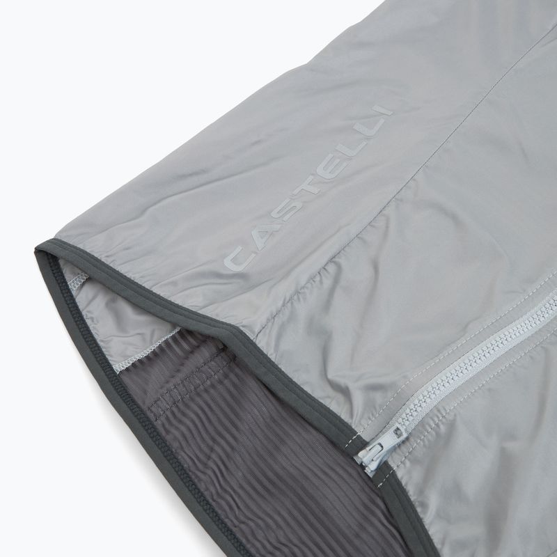 Női kerékpáros mellény Castelli Aria Shell 2 silver gray 3