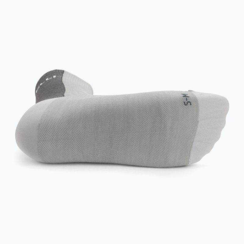 Férfi zokni Castelli Castelli Logo 18 Merino Sock silver gray/dark gray 4