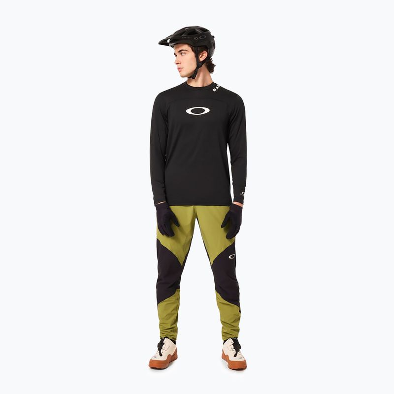 Férfi kerékpáros hosszú ujjú  Oakley Free Ride RC blackout 2
