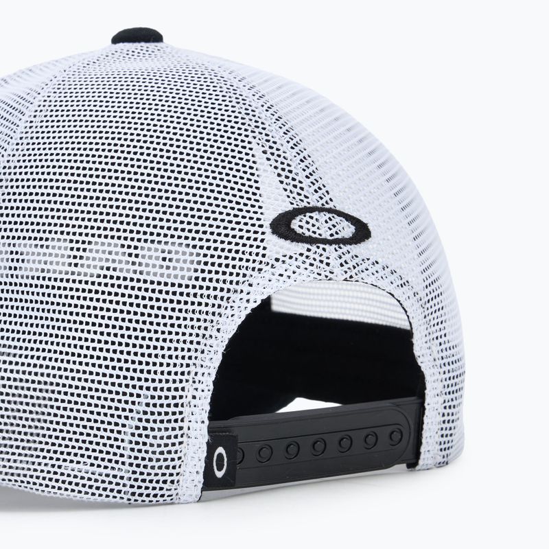 Férfi Oakley Heather New Era Bark Logo blackout baseball sapka 4
