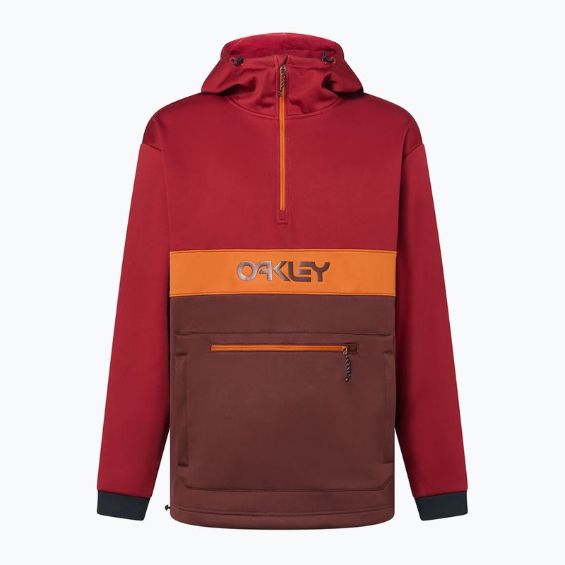 Pulóver softshell męska Oakley TNP Nose Grab Softshell Hoodie grenache/iron red