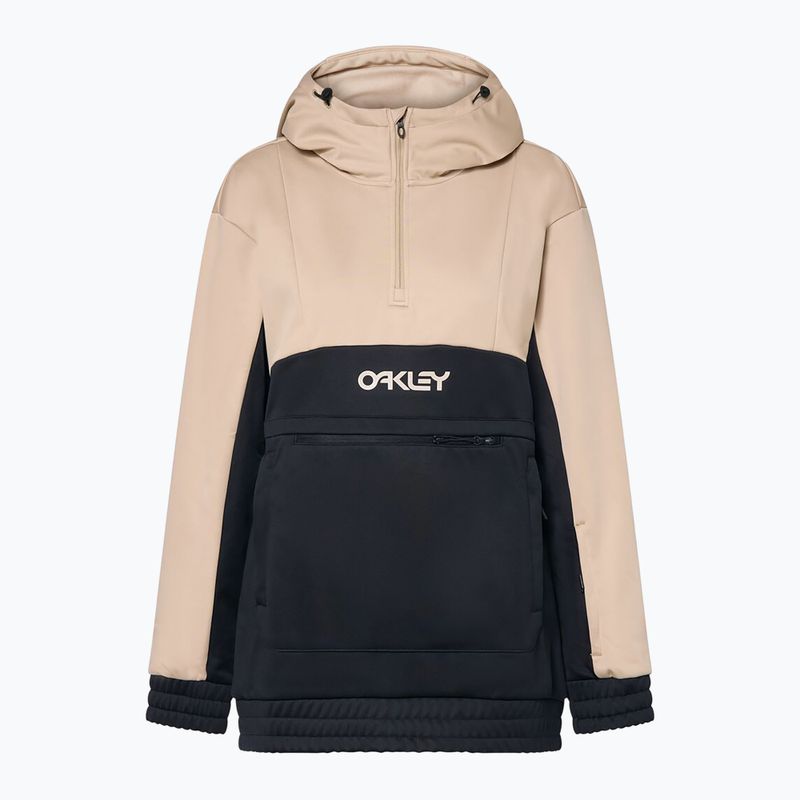 Pulóver softshell damska Oakley TNP Nose Grab Softshell Hoodie humus/blackout