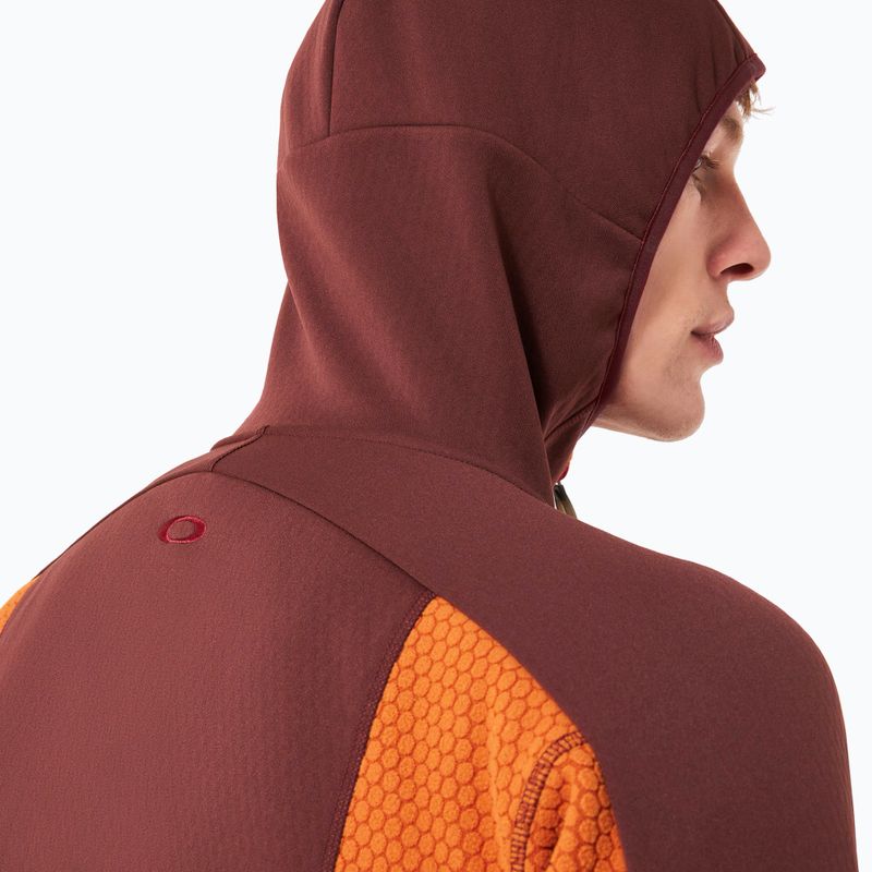 Pulóver snowboardowa męska Oakley Drift Tech Fleece Hoodie grenache 5