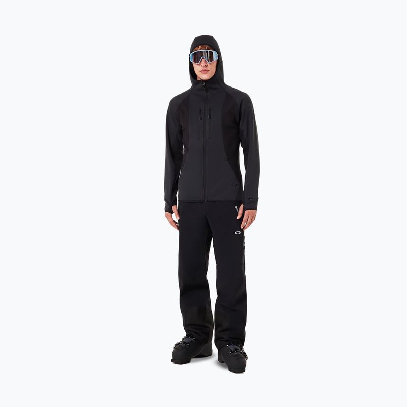 Férfi snowboard pulóver Oakley Drift Tech Fleece Hoodie blackout 4