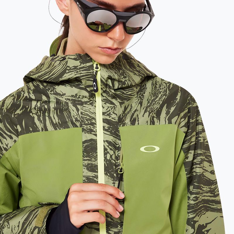 Női sídzseki Oakley Tc Juno Reduct Shell Jacket 2.0 duality swirl dbl green 7
