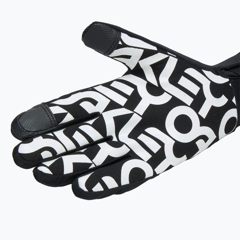 Férfi kesztyű Oakley Factory Pilot Core Glove black/white logo 4
