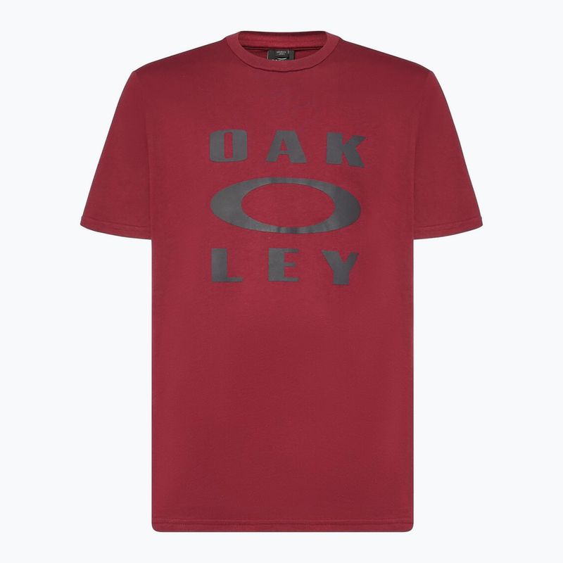 Férfi Oakley Bark Ellipse Tee vasaló piros