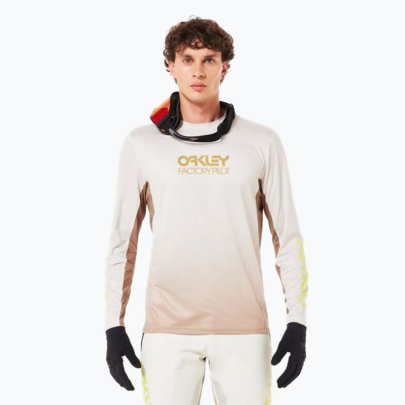 Férfi Oakley Maven Coast 2.0 LS gradiens kavics köd kerékpározás hosszú ujjú
