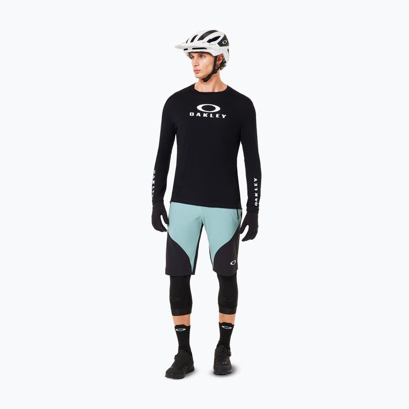 Férfi kerékpáros hosszú ujjú póló Oakley Seeker Flow LS02E blackout 2