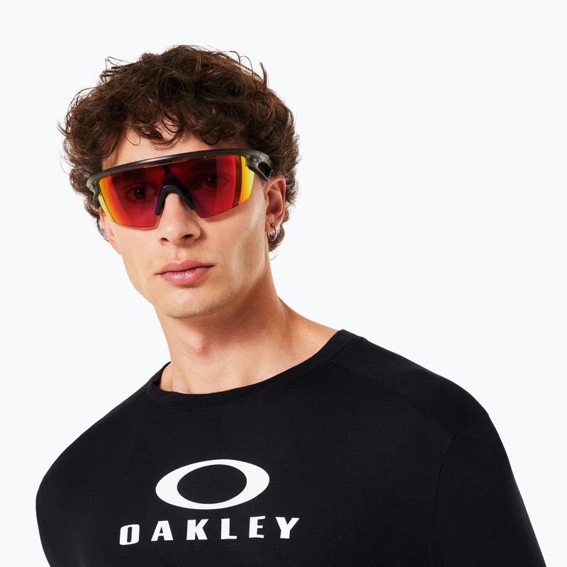Férfi kerékpáros hosszú ujjú póló Oakley Seeker Flow LS02E blackout 4