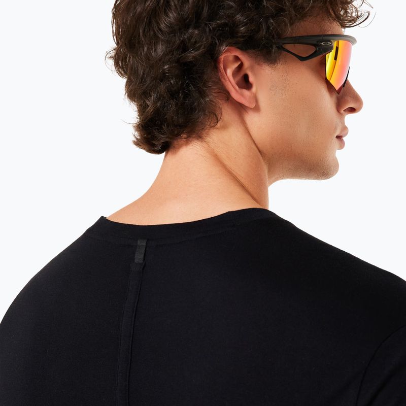 Férfi kerékpáros hosszú ujjú póló Oakley Seeker Flow LS02E blackout 6