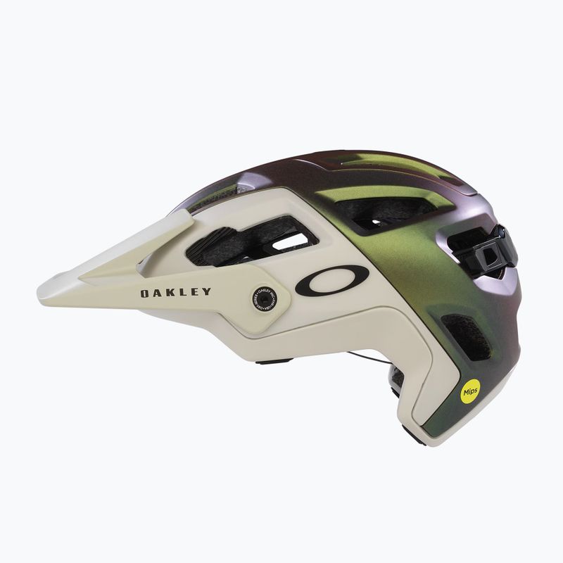 Oakley Drt5 Maven EU szatén köd ezüst/zöld colourshift biciklisisak 4