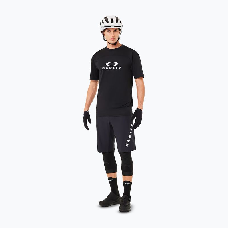 Férfi Oakley Free Ride bélelt blackout kerékpáros rövidnadrág 2