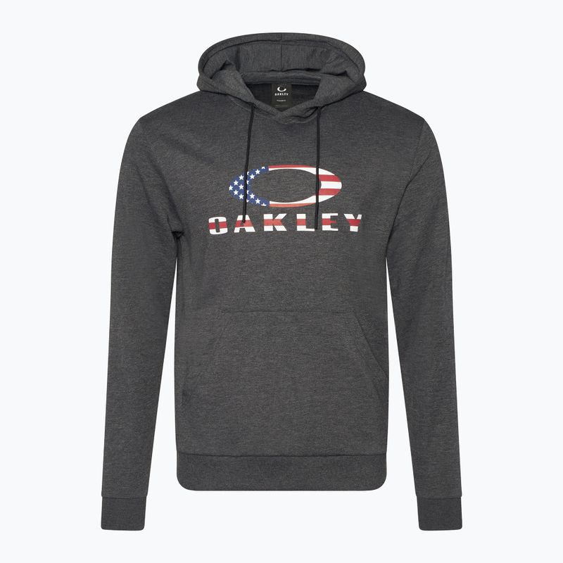 Férfi Oakley Bark Fleece kapucnis pulóver sötétszürke szürke sáska