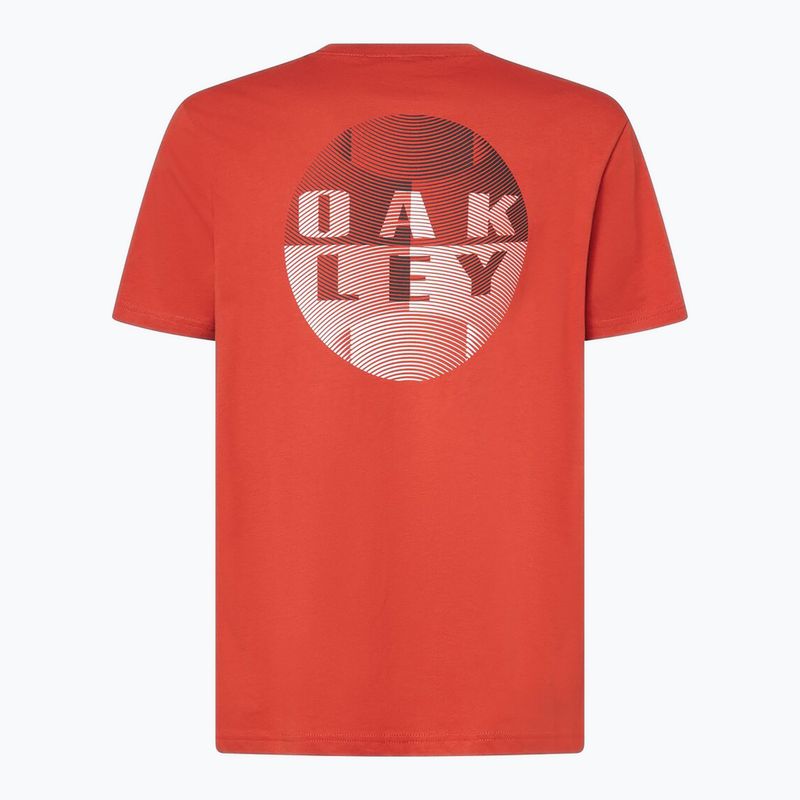 Férfi Oakley grafikus póló lángvörös 2
