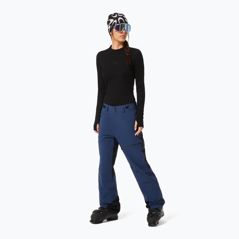 Női termoaktív hosszú ujjú felső Oakley Spruce Wool Base Layer blackout 2