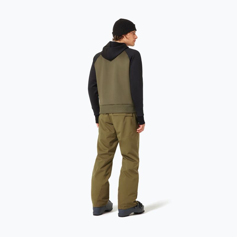 Férfi snowboard kapucnis pulóver Oakley Sierra DWR Fleece Hoody 2.0 army green 3