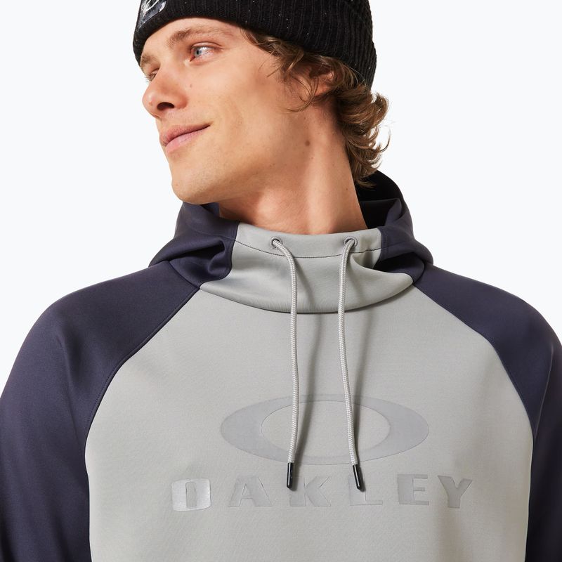 Férfi snowboard kapucnis pulóver Oakley Sierra DWR Fleece Hoody 2.0 cement 5