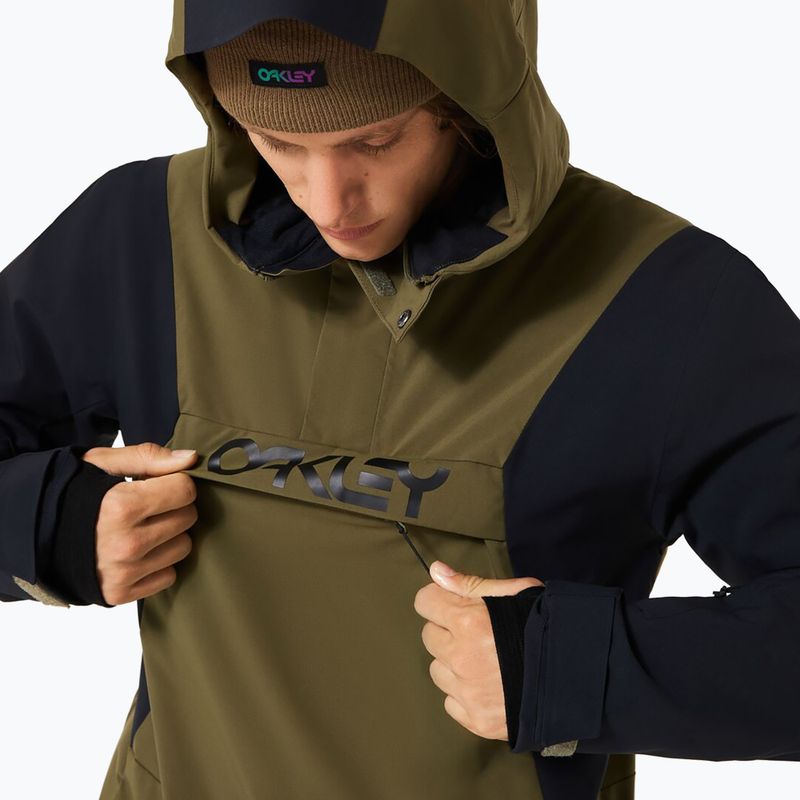 Férfi snowboarddzseki Oakley TNP TBT Isulated Anorak army green 4