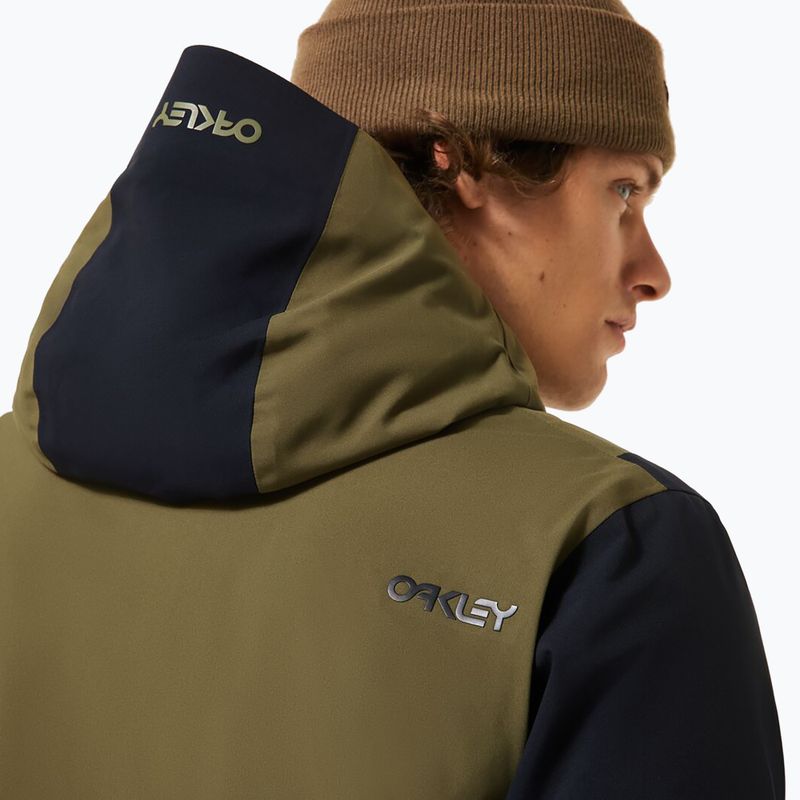 Férfi snowboarddzseki Oakley TNP TBT Isulated Anorak army green 5