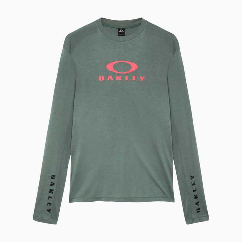 Férfi kerékpáros hosszú ujjú póló Oakley Seeker Flow LS74O aviator green 6