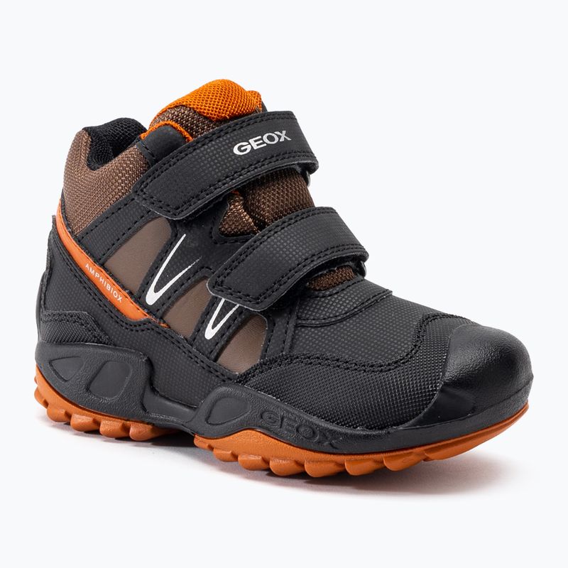 Junior cipő Geox New Savage Abx black/dark orange