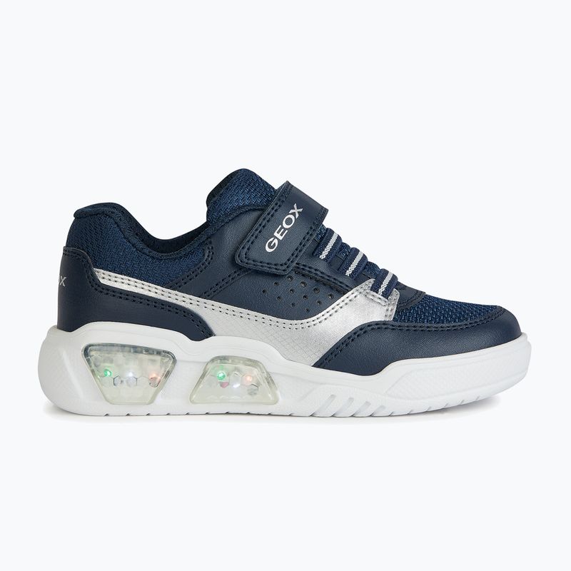 Junior cipő Geox Illuminus ocean blue/silver 11