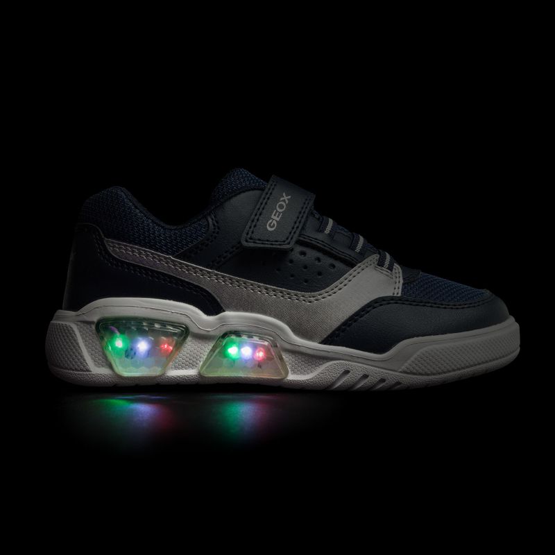 Junior cipő Geox Illuminus ocean blue/silver 8