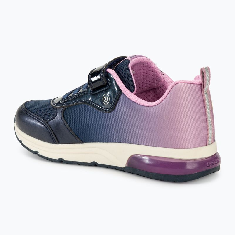 Junior cipő Geox Spaceclub navy/lavender 3
