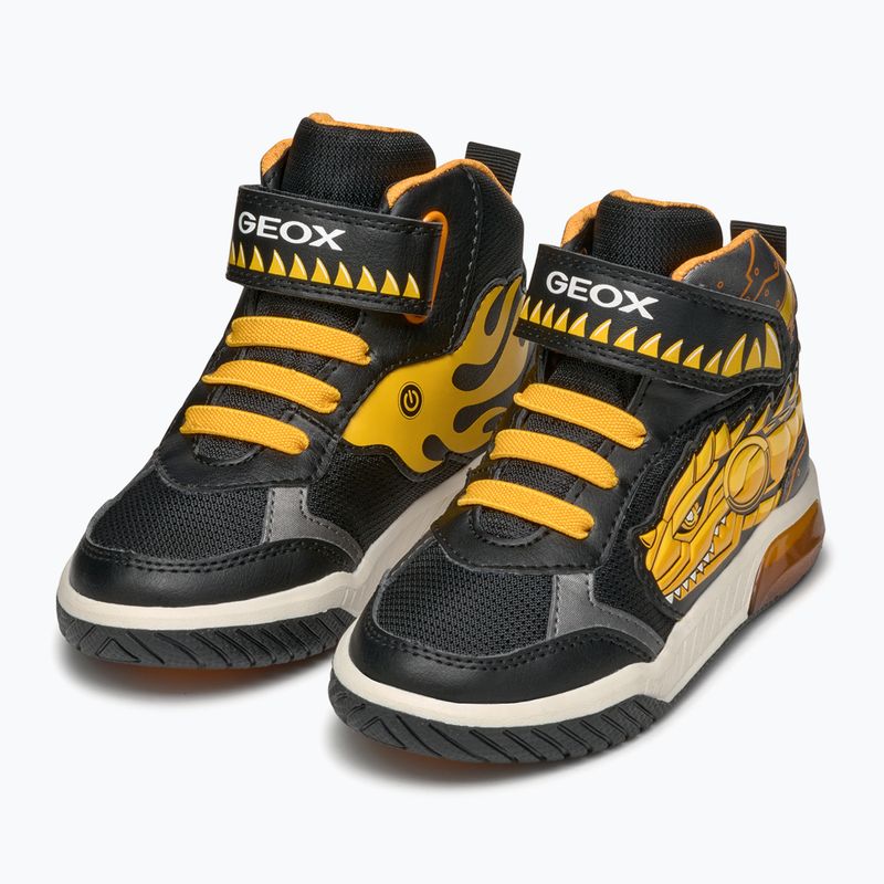 Cipő juniorskie Geox Inek black/yellow 11