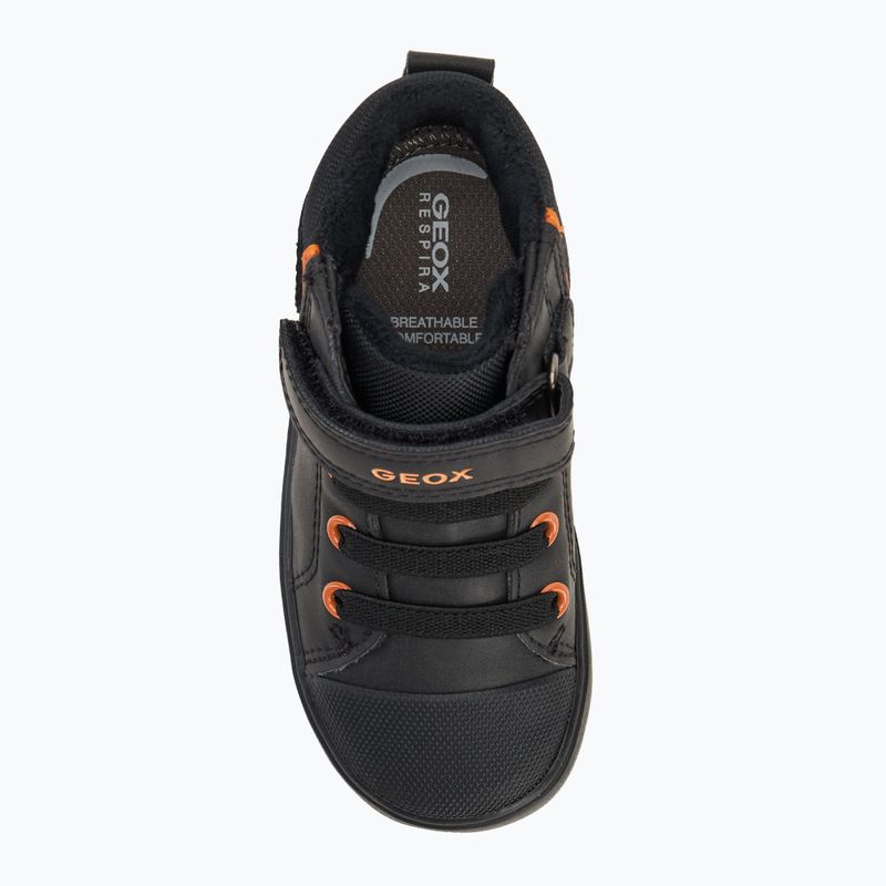 Geox Gisli fekete/sötét narancssárga gyermekcipő 5