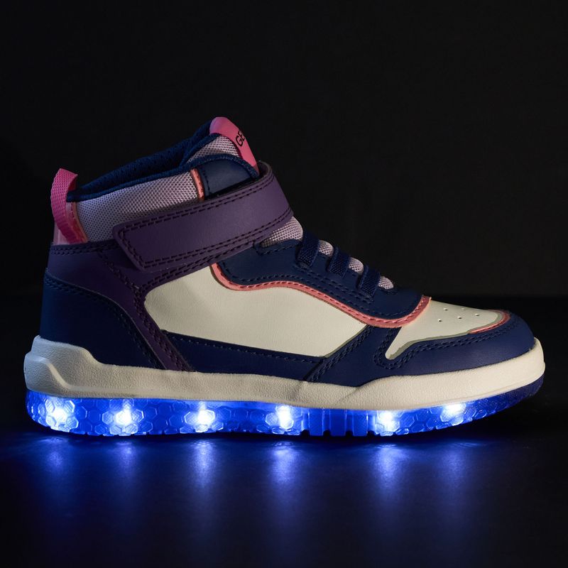 Geox Buzzerlight gyermek cipő sötétlila/sötétlila 8