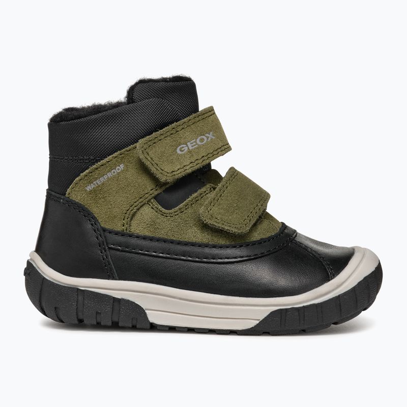 Gyerek hótaposó Geox Omar black / dark green 9