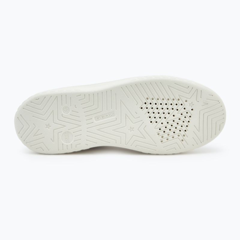Cipő juniorskie Geox Mikiroshi light ivory/black 4