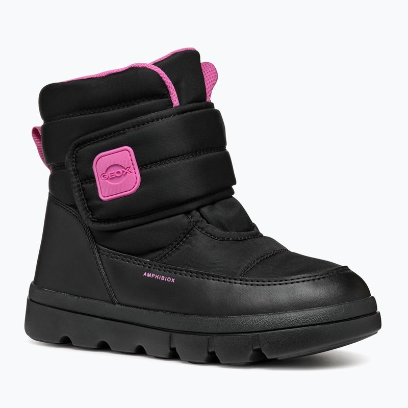Gyerek hótaposó Geox Willaboom ABX black / fuchsia 8