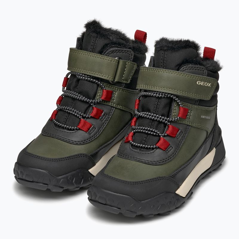 Gyerek hótaposó Geox Trekkyup ABX dark green/black 10