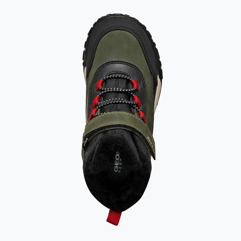Gyerek hótaposó Geox Trekkyup ABX dark green/black 12