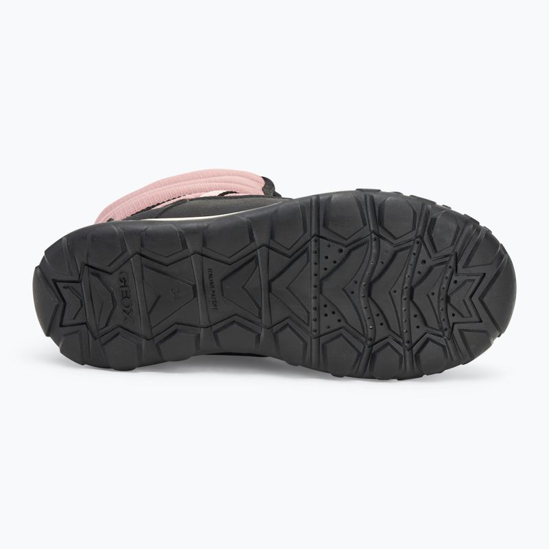 Geox Trekkyup ABX junior hócipő antik rózsaszín / fekete 4
