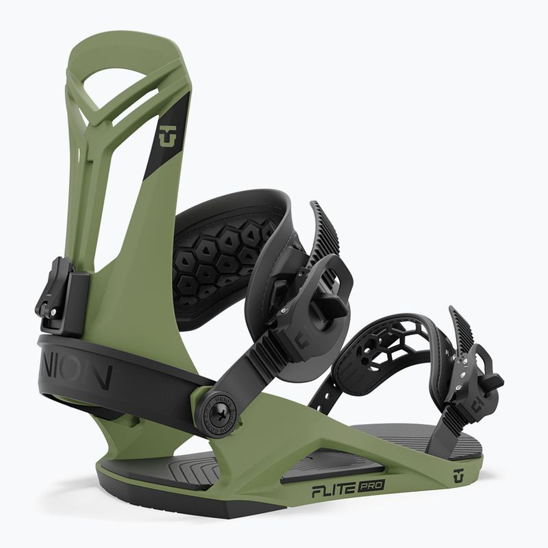 Férfi snowboard kötés Union Flite Pro olive green 4