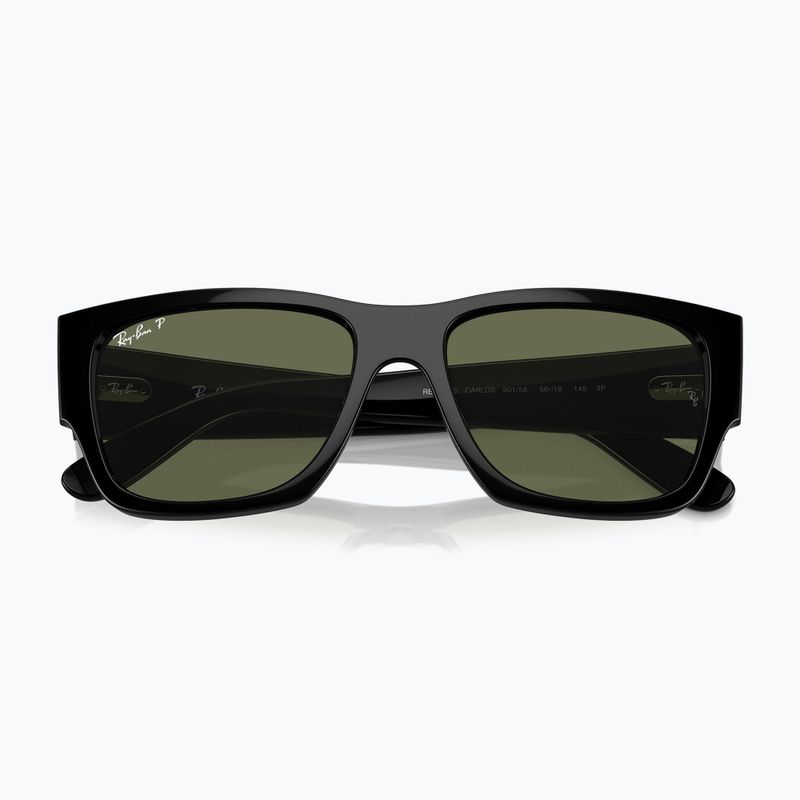 Napszemüveg Ray-Ban Carlos black/green polarized 3
