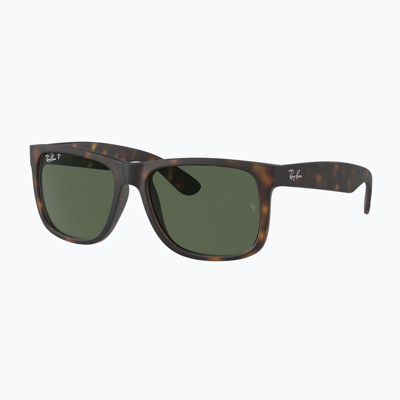 Napszemüveg Ray-Ban Justin Classic havana/sötétzöld polarizált 4
