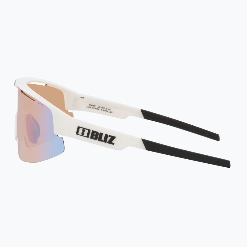 Napszemüveg Bliz Matrix Nano Optics Nordic Light matt white/coral/orange blue multi 5