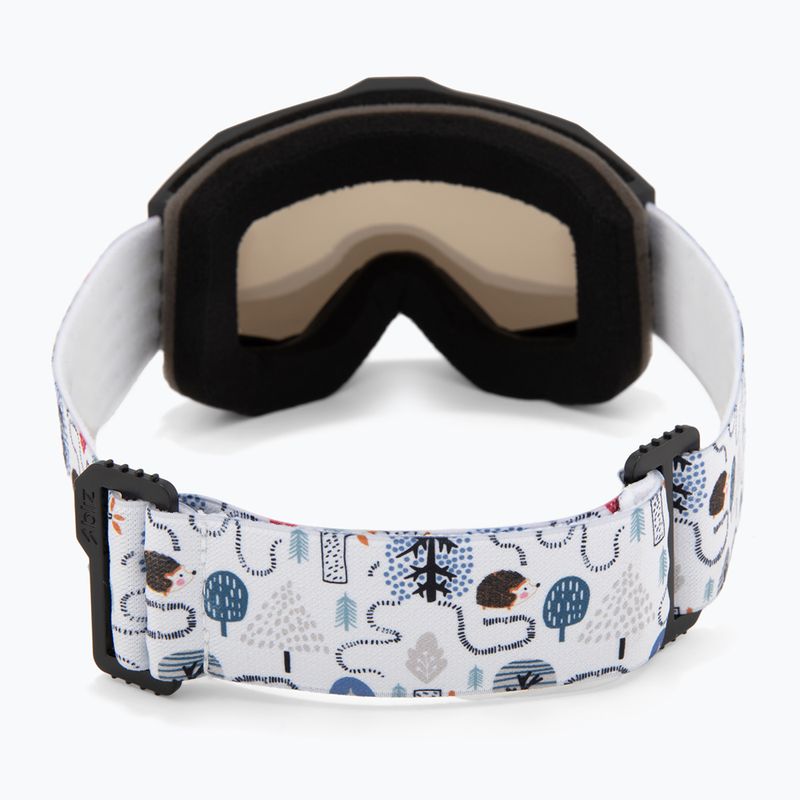 Gyerek síszemüveg Bliz Liner Jr matte black/brown/silver mirror 3