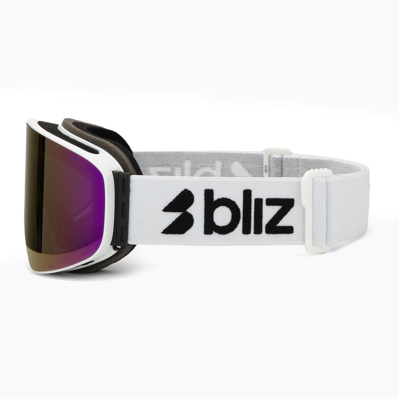 Síszemüveg Bliz Flow matte white/smoke/pink 4