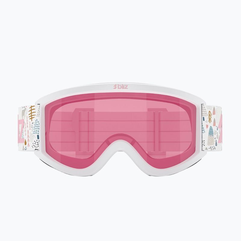 Gyerek síszemüveg Bliz Pixie Jr matte white/pink 2