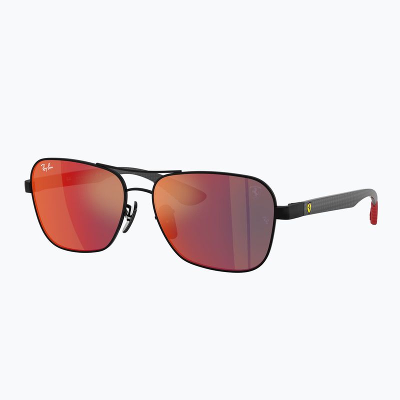 Napszemüveg Ray-Ban Rb8336M Scuderia matt black/dark grey mirror blue/red 4