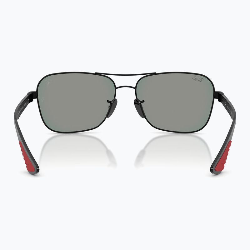 Napszemüveg Ray-Ban Rb8336M Scuderia matt black/dark grey mirror blue/red 5